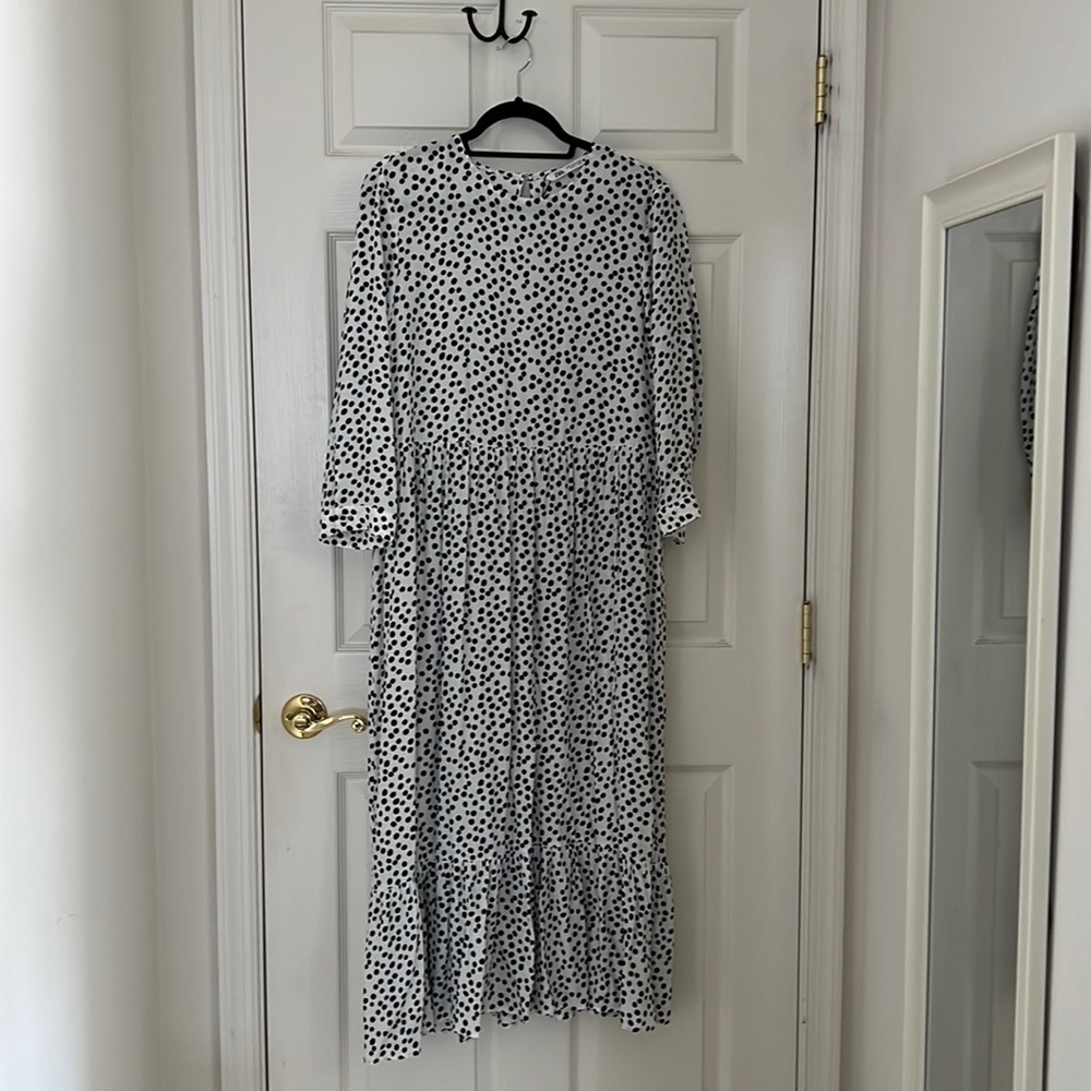 Zara new polka dot dress size medium